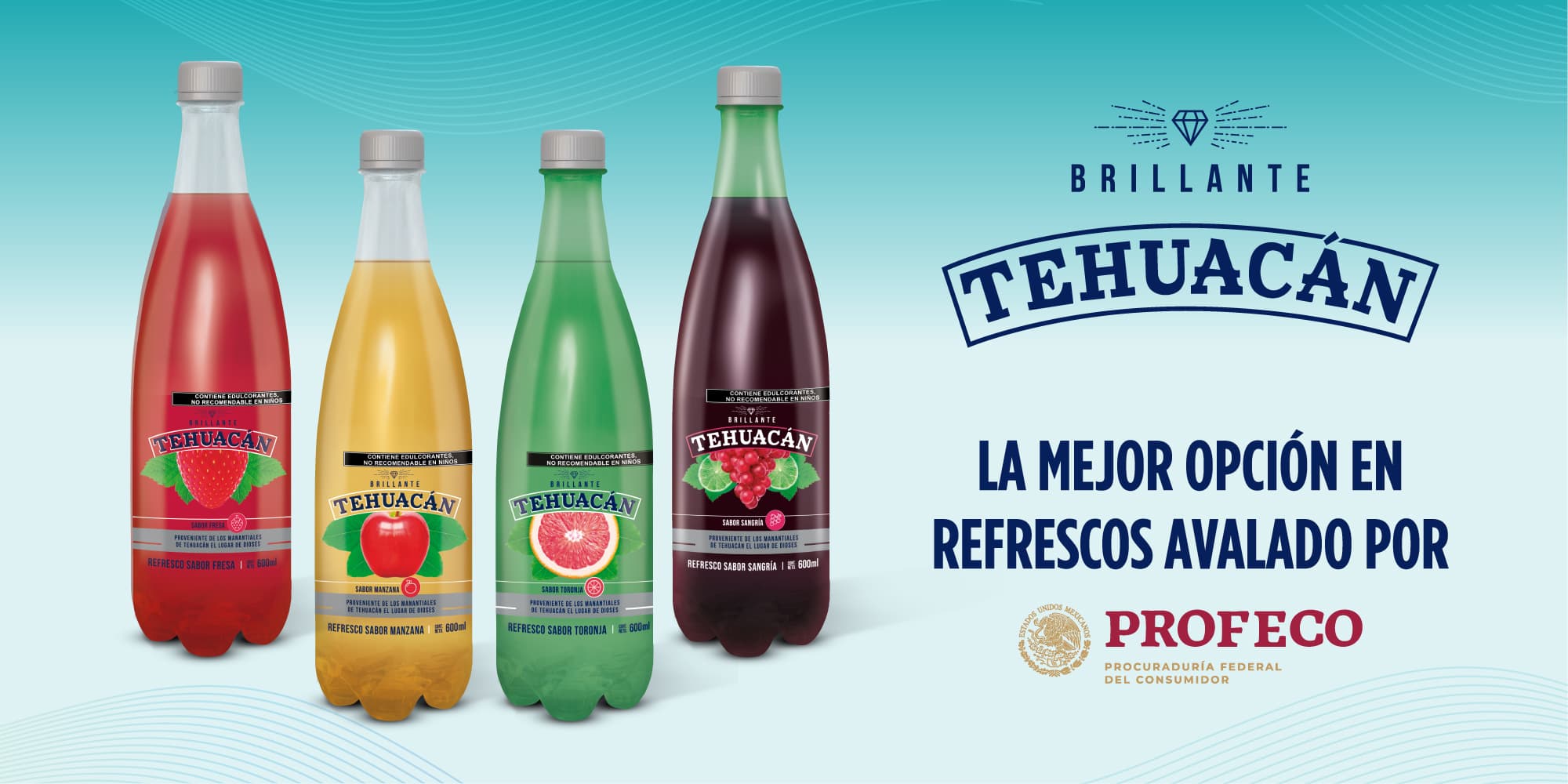 Tehuacán Brillante Sin Azúcar - Reconocido por PROFECO